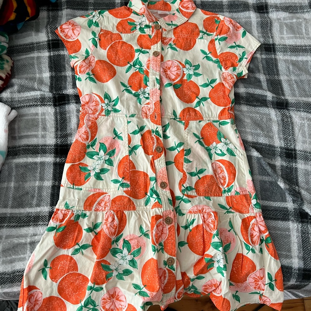 Girls Orange Dress